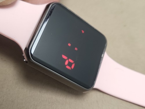 P&Nory, Stainless steel,SN145 Touch screen watch,ladies pink rubber band, - Picture 6 of 7