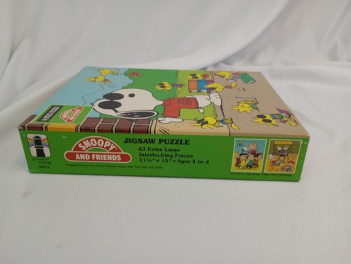 Peanuts Snoopy Joe Cool & Friends Woodstock 63 piece 12" x 15" puzzle 1975 New! - Picture 5 of 6