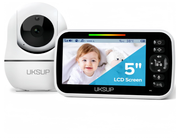 Baby Monitor with Camera and Audio -UKSUP Model SM663-image