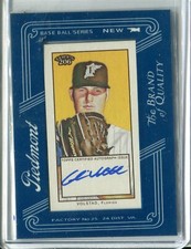 2009 Tops 206 T206 Chris Volstad Framed Mini AUTO AUTOGRAPH FLORIDA MARLINS