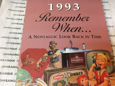 1993 REMEMBER WHEN KARDLET New WITH ENVELOPE  NOSTALGIC LOOK BACK IN TIME  
