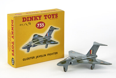 Lot 7738 Dinky Toys Nr. 735 Gloster Javelin Fighter mit OVP, 1956 - 1966