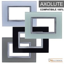 PLACCA IN PLEXIGLASS COMPATIBILE BTICINO AXOLUTE 3 4 7 MODULI