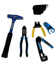 3 piece Ideal tool set 30-793 pro xl with belt pouch Technician RG6 RG59 usa