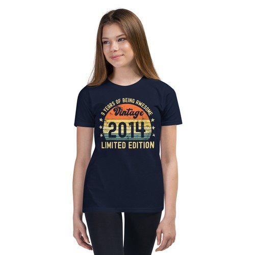 9 Year old birthday boy 9th bday 9 yr girl birthday gifts tee kids t shirt - Picture 4 of 11