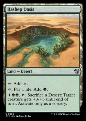 *MtG: 4x Hashep Oasis - Commander: Outlaws of Thunder Junction Uncommon*