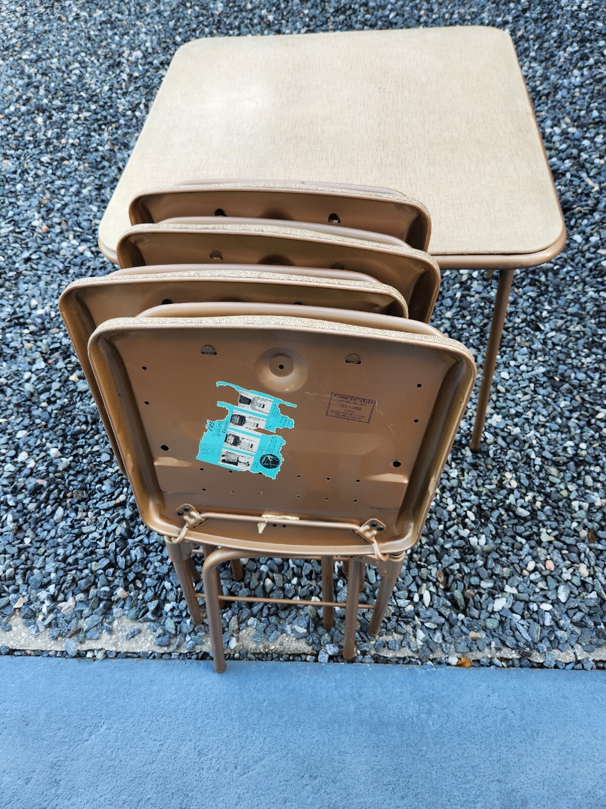 Vintage COSCO Mid Century Modern Retro Folding Chairs And Card Table eBay