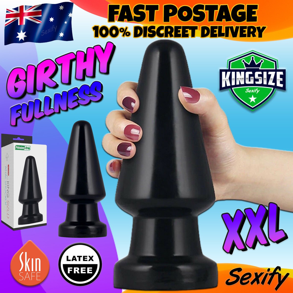 mega plug anal Mega Anal Gaper - Hollow Glass Clear Anal Plug by Anal Fantasy Elite main image 1