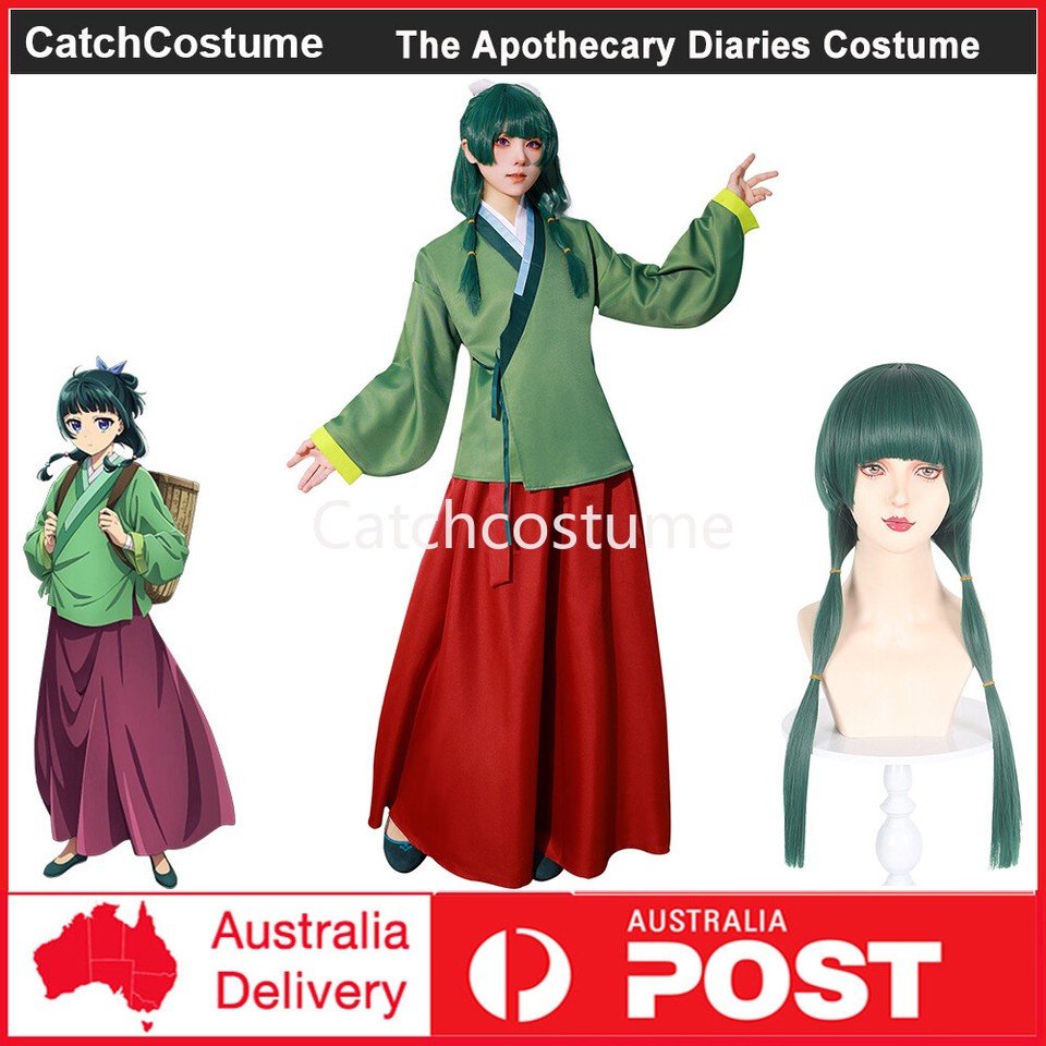 Anime The Apothecary Diaries Maomao Cosplay Costume Wig Halloween Party Outfits