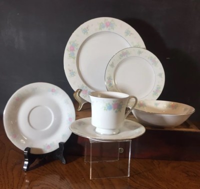 Prestige CHINA GARDEN Dinner Plate, Salad Plate, Coupe Soup Bowl, Teacup  Sauce