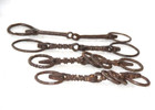 Vintage Unique Design Iron Bridle Bit /Curb Bite For Horse Collectible 4Pc-13625