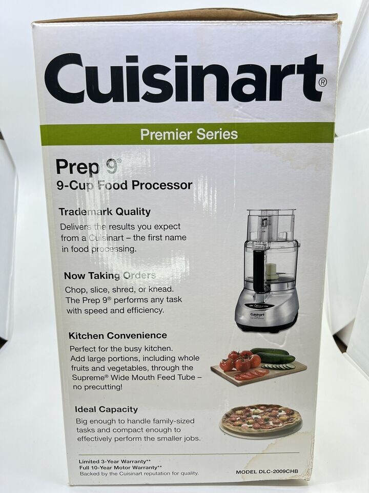 Cuisinart Prep 9-Cup Food Processor with Brushed Stainless Finish - BRAND NEW