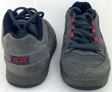 VANS REID 49999-75 Gray Suede Rare Classic Skateboard Shoes Men Sz US-6 Preowned