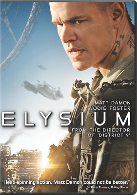 Elysium with Matt Damon (DVD)- You Can CHOOSE WITH OR WITHOUT A CASE