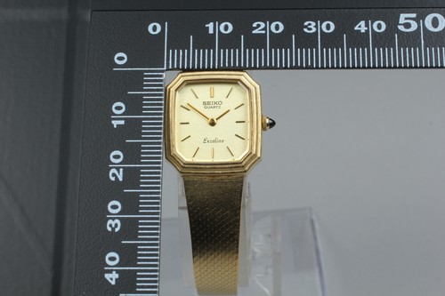 Vintage 1980 Seiko Exceline 2320-6100 SGP Gold Octagon Quartz Womens Watch JDM - Picture 5 of 10