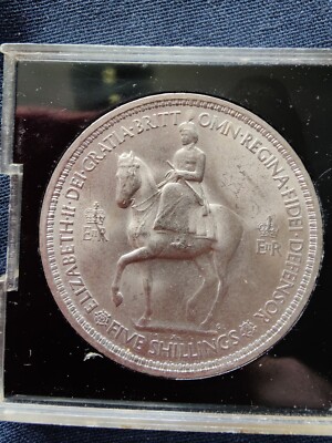 1953 Queen Elizabeth II Coronation Crown Commemorative Five