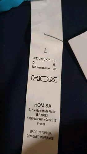 Badehose herren slip von Hom, neu mit Etikett, Größe L, Dunkelblau, Polyamid - Bild 6 von 8