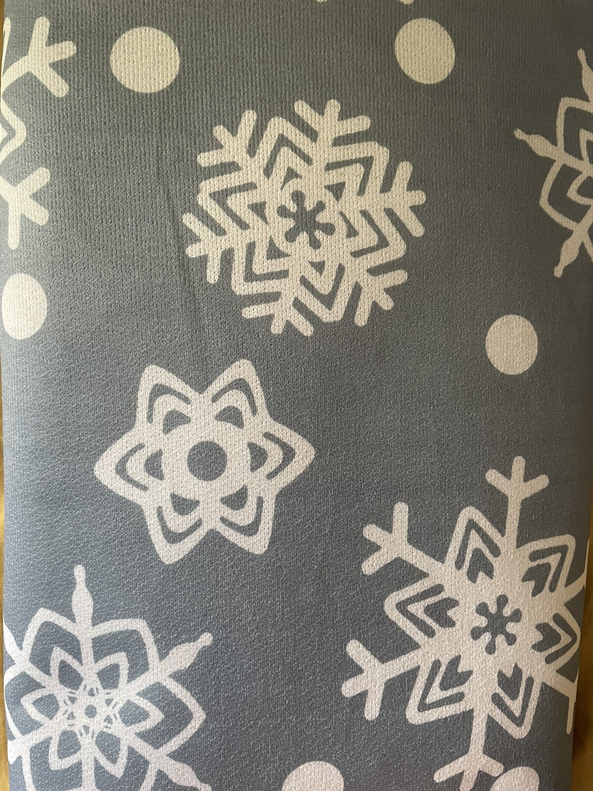 Christmas tree skirt grey/blue snowflake 120cm eBay