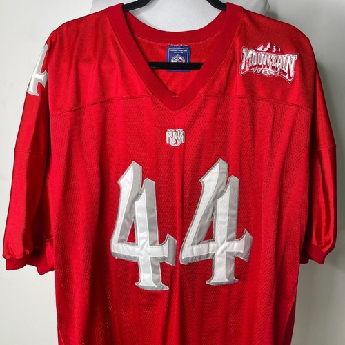 Mountain West New Mexico Men's Red Brian Urlacher #44 Throwback Jersey Size XL - Picture 2 of 11