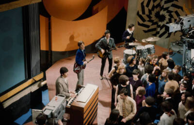 Small Faces perform in front of a studio audience on the set of a - Old Photo