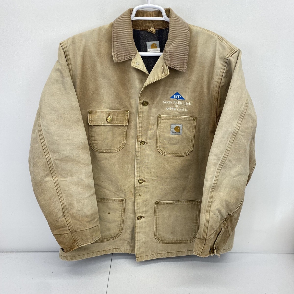Vintage Carhartt Jacket Mens 2XL Blanket lined work Union Made