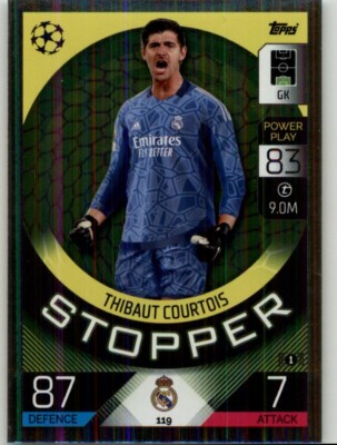 2022-23 Topps Match Attax UEFA Thibaut Courtois #119 Real Madrid