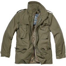 Image of BRANDIT CLASSIC M65 MENS ARMY FIELD JACKET WARM TRAVEL PARKA MILITARY COAT OLIVE