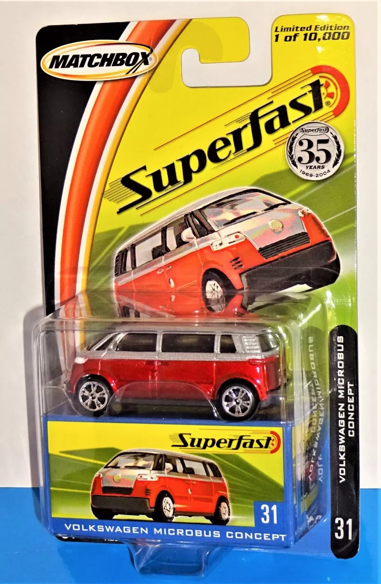 Matchbox 2004 SuperFast 31 Volkswagen Microbus Concept rouge argent 1 10 000