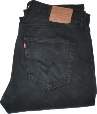 Levi's    501  Jeans W60 L30  Schwarz  vintage  Used Look