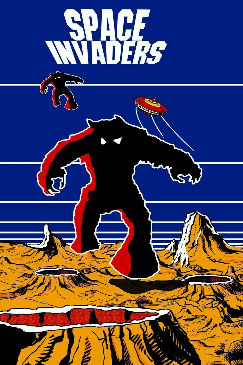 Space Invaders Arcade Side Art Poster Multiple Sizes 11x17-24x36