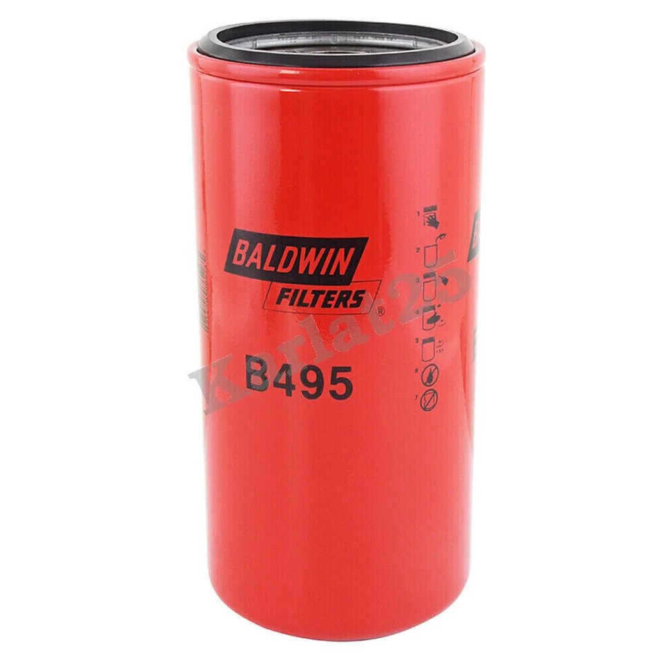 Baldwin B495 Oil filter fit for Kenworth VOLVO Peterbilt Sterling Trucks 6 Pack - Image 3 of 4