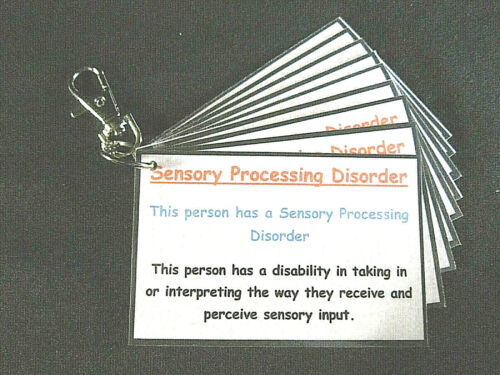 Llavero con descripción y detalles de contacto del trastorno de proceso sensorial - Imagen 1 de 6