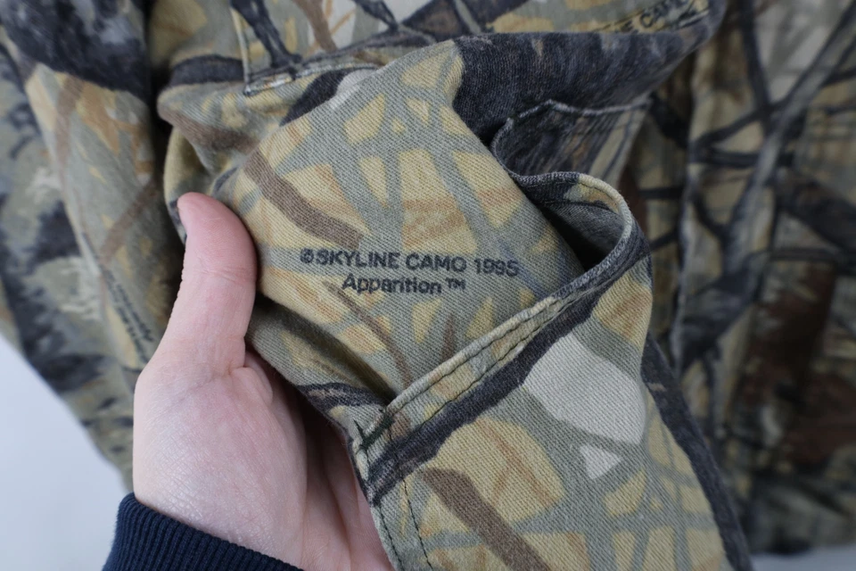 Vtg 90s Streetwear Mens XL Faded Skyline Camouflage Apparition Field Jacket USA - Image 4 of 4