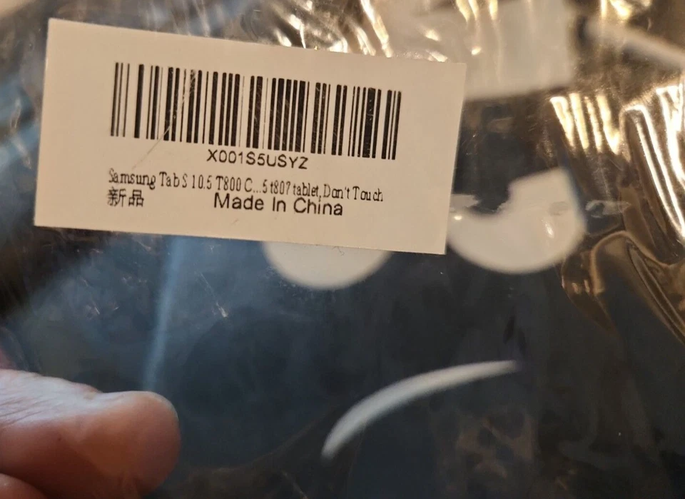 Samsung Tablet cover ~ Don't Touch Me ~ Fun Cover Tablet BRAND NEW  Black case - Image 4 of 4