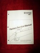 Crosman 70 Factory Service Manual With Exploded View