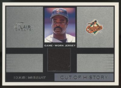 2002 Flair Greats Cut of History Patch Eddie Murray Baltimore Orioles