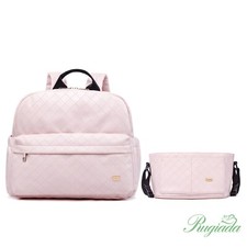 Zaino zip cerniera pelle passeggio viaggio Zaino Mamma alla moda Zainetto ROSA