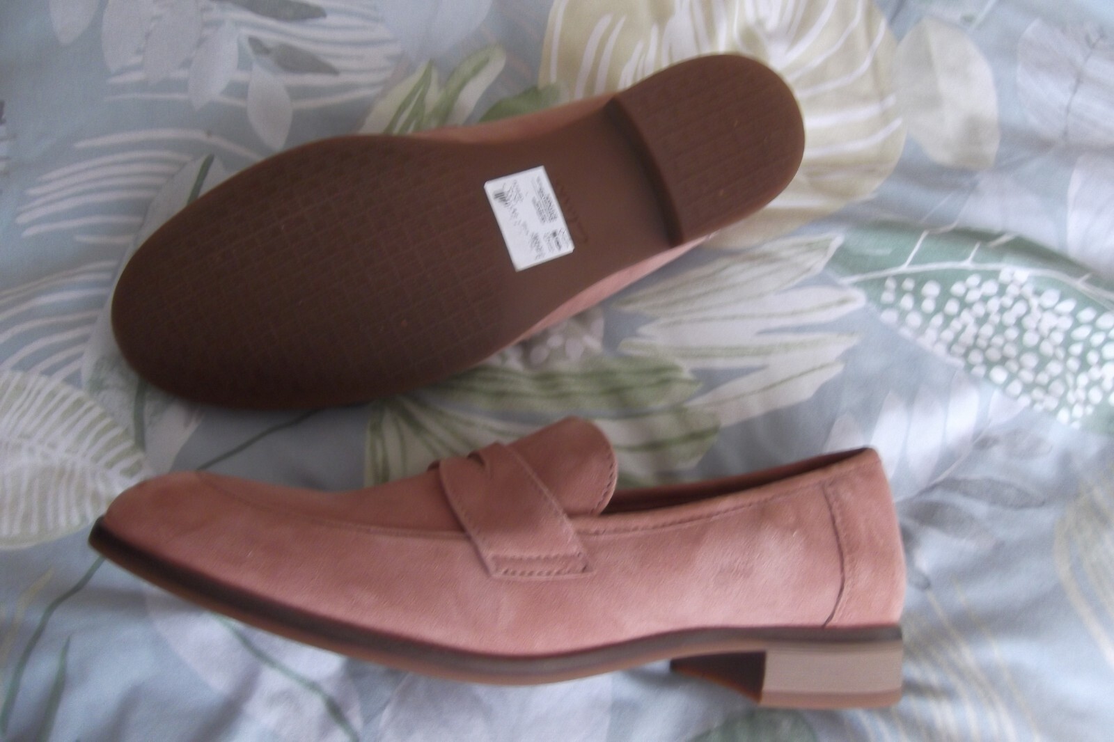 clarks ladies loafers size 7 new warm beige suade leather new eBay