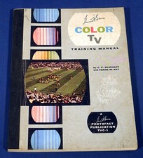 1956 Howard W. Sam's Color TV Television Training Manual C.P. Oliphant V.M. Ray