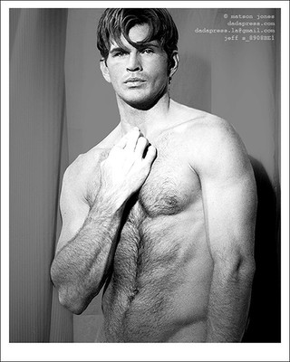 Classic Male Physique Nude_Tall-Muscles_Full Frontal_MATSON JONES B&W
