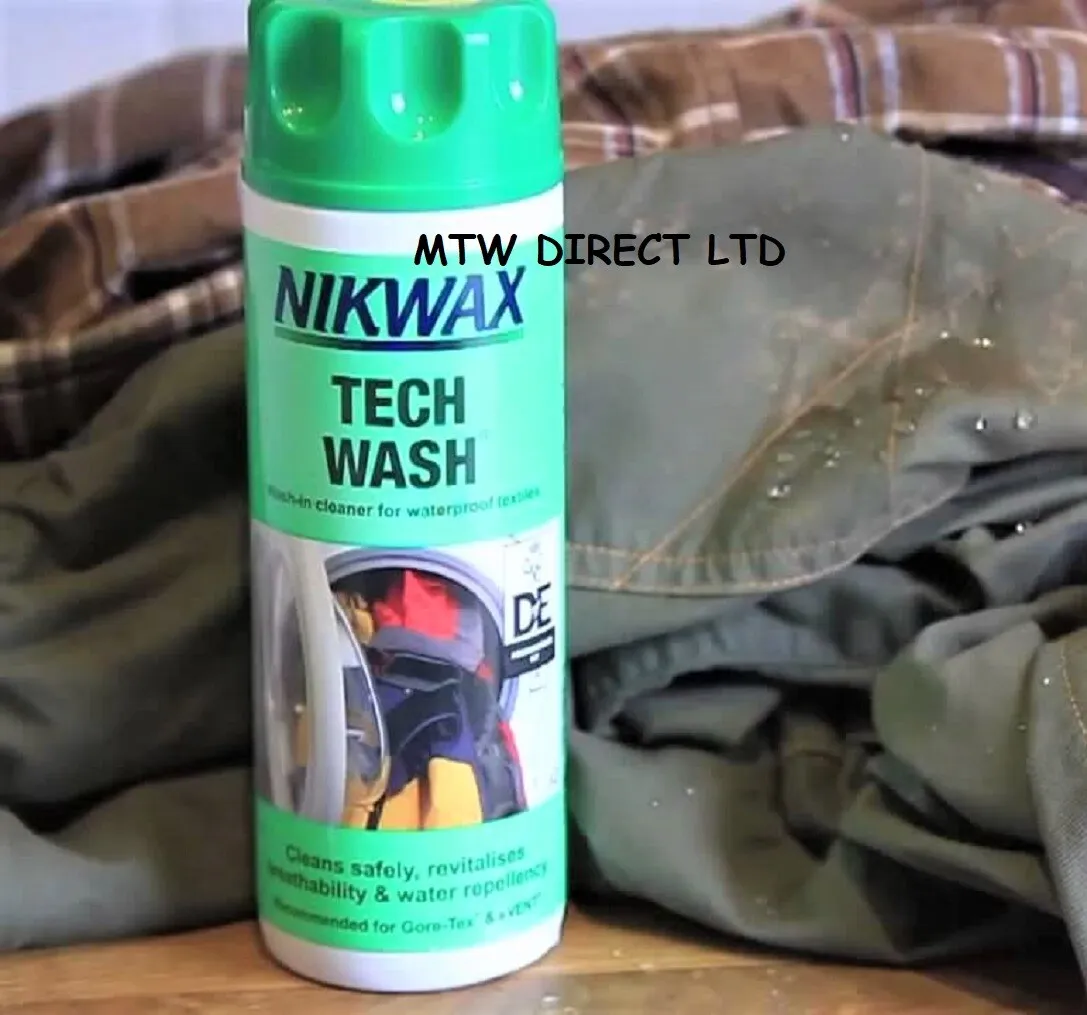 NIKWAX TECH WASH & TX DIRECT SPRAY ON Waterproofing For Wet Weather  Clothing