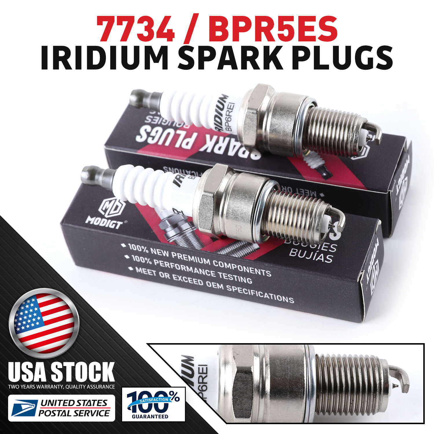 10x Spark Plug Small Engine for NGK 7734/BPR5ES Champion 322/RN11YC TORCH F5RTC