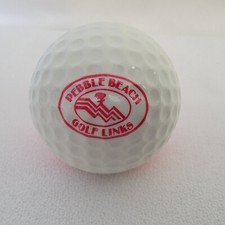 Pebble Beach Golf Links Ping 2 Karsten Eye Two Color: Red/White Logo Golf Ball
