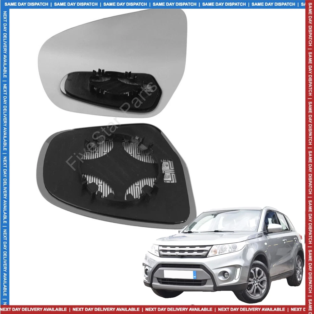 Suzuki Vitara Right Driver wing mirror glass 2015 2020 door side Heated