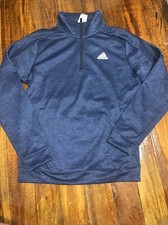 NWT Men  s Adidas Quarter Zip Pullover, Medium, Navy