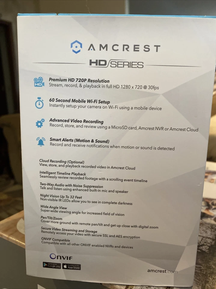 Amcrest HD Series 720p Wi-Fi Wireless IP Security Surveillance Camera System... - Image 2 of 4