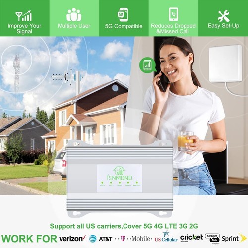 Verizon Cell Phone Signal Booster 5G 4G 3G T Mobile Cell Signal Booster AT&T Pho - Picture 2 of 7