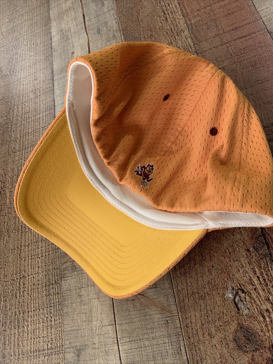 asu☆ Arizona State Sun Devils Vintage Flex Twins Enterprise Yellow Hat