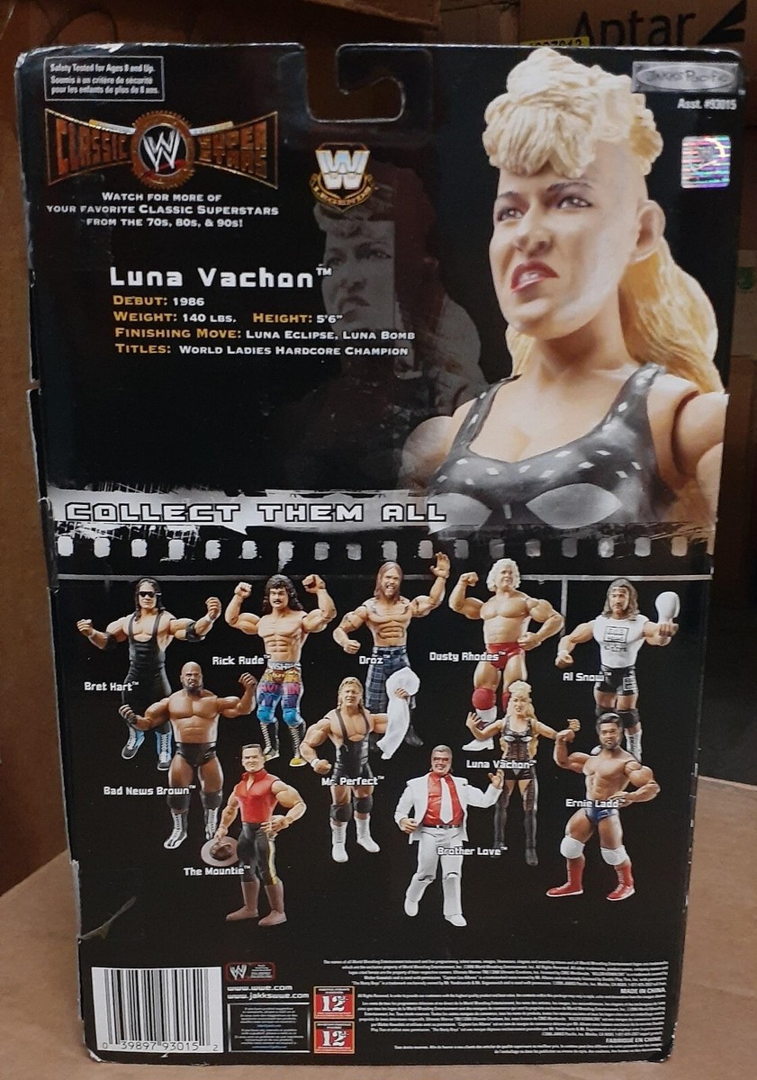 ルナ・バション　フィギュア　WWE　WWF　プロレス WWE WWF Rare LUNA VACHON Classic Superstars 13 Jakks Pacific