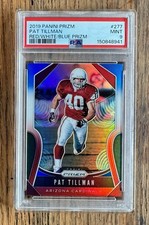 2019 PANINI PRIZM RED/WHITE/BLUE PRIZM #277 PAT TILLMAN PSA 9